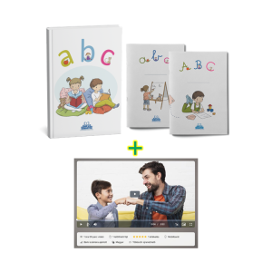 abc olvasókönyv + írás füzetek + Hogyan motiváld gyermeked? – video tanfolyam
